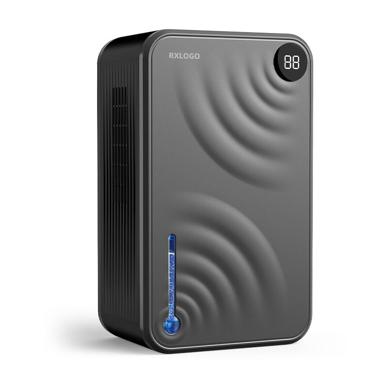 Promotion d'un nouveau déshumidificateur, arrêt automatique, silencieux (déshumidificateur à affichage led gris, superficie de la pièce : 40 mètres