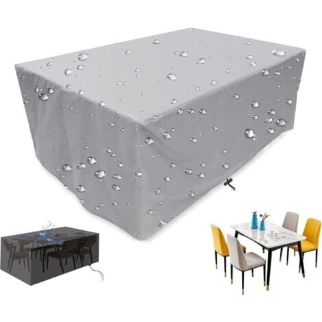 TUSERXLN Promotion, Housse Salon de Jardin, Housse de Protection pour Meuble Table Chaise, étanche Tissu Oxford 210D Extérieur Bache, Anti-UV Intempérie Vent Pluie, Housse de Meuble, pour Patio Jardin - 909090