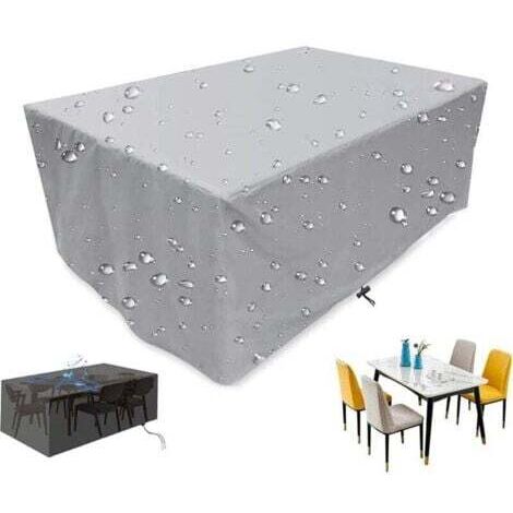 Promotion, Housse Salon de Jardin, Housse de Protection pour Meuble Table Chaise, Étanche Tissu Oxford 210D Extérieur Bâche, Anti-UV Intempérie Vent Pluie, Housse de Meuble, pour Patio Jardin - 909090