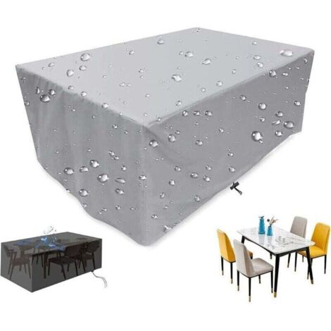 Promotion, Housse Salon de Jardin, Housse de Protection pour Meuble Table Chaise, Étanche Tissu Oxford 210D Extérieur Bâche, Anti-UV Intempérie Vent Pluie, Housse de Meuble, pour Patio Jardin - 909090