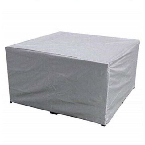 Promotion, Housse Salon de Jardin Oxford Tissu Housse de Protection pour Mobilier Protection contre la pluie et la poussière, Anti-UV (110x110x85cm, argent ),--