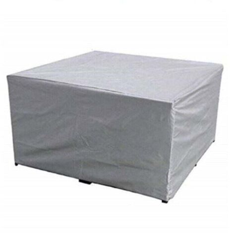 Promotion, Housse Salon de Jardin Oxford Tissu Housse de Protection pour Mobilier Protection contre la pluie et la poussière, Anti-UV (110x110x85cm, argent ),--
