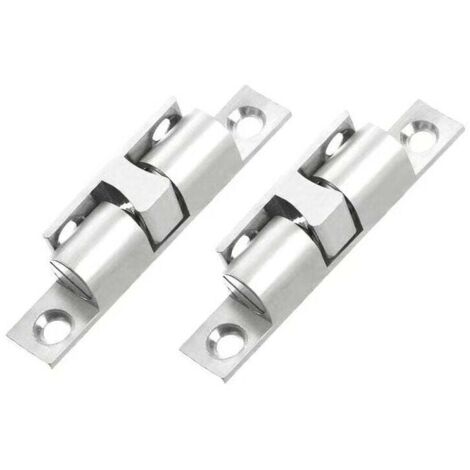 Promotion, Kupfer-Kugelschnäpper, Rollenverschluss, Doppelkugelschnäpper mit Schrauben für Schrank- und Möbelverschluss – Silber (8 Stück, 70 mm), AAFGVC
