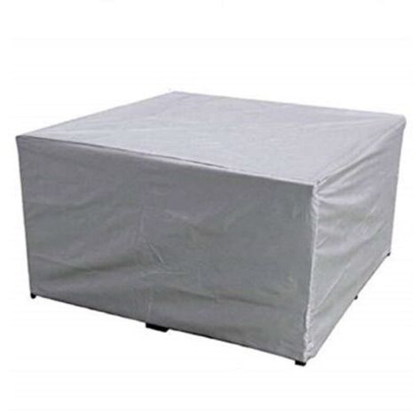 Promotion, Oxford-Gewebe Schutzhülle für Gartenmöbel, Schutz vor Regen und Staub, Anti-UV (110x110x85cm, Silber),--TRIMEC