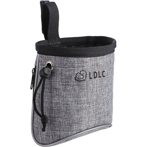 Promotion, Sacoche Chien, Sac de Formation Chien, Sac Friandise pour Chien,avec bandoulière réglable à la Taille, bandoulière réfléchissante, pour lalimentation du Chien et du Chat (Gris clair),AAFGV