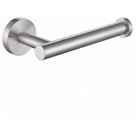 Promotional wall-mounted toilet paper holder in polished 304 stainless steel, silver