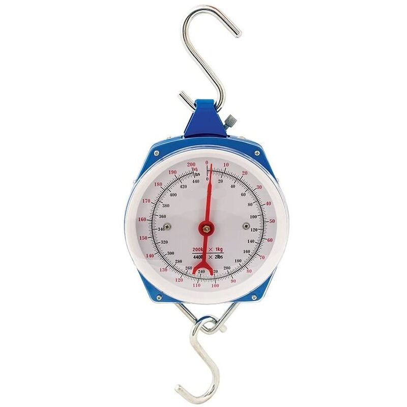 [Promotions en stock] 251087 Peson à cadran robuste 200 kg,,1 pièce,bleu