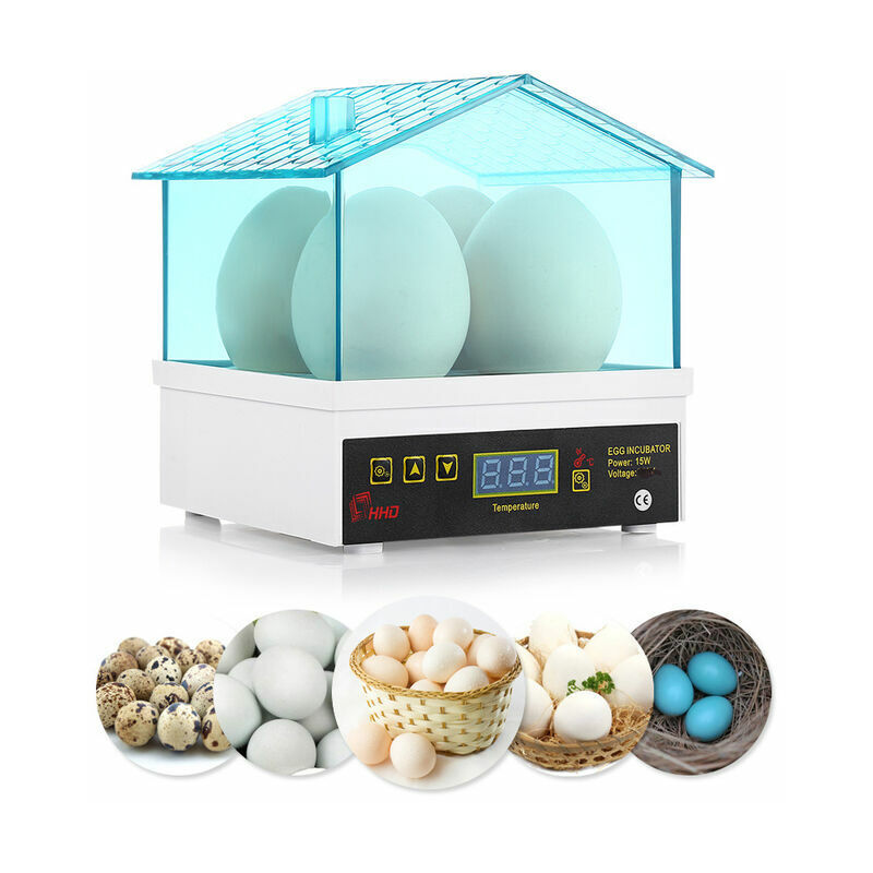 [Promotions en stock] Mini incubateur d'oeufs automatique numérique, peut hurler 4 oeufs en même temps, incubateur de volaille de poulet à la maison