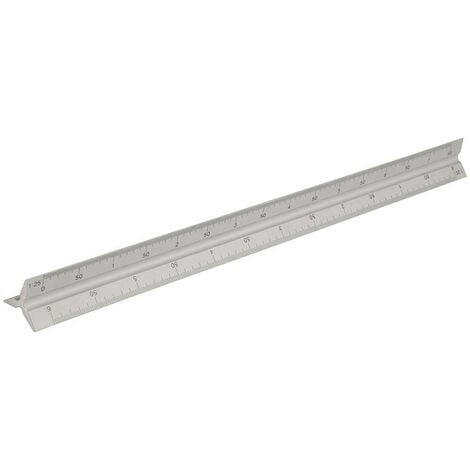 Promozione -Silverline - Righello professionale in lega di alluminio 30CM