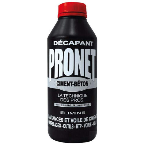 Pronet décapant laitances béton voiles ciment 1L