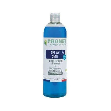 PRONET NATURE - Gel wc detartrant desodorisant 98% naturel 500ml