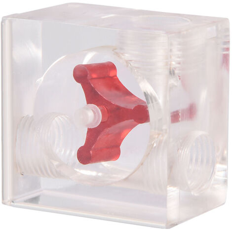 Propeller-Durchflussmesser für PC-Kühlsysteme, G1/4-Anschluss, Durchflussanzeige mit drei Ausgängen