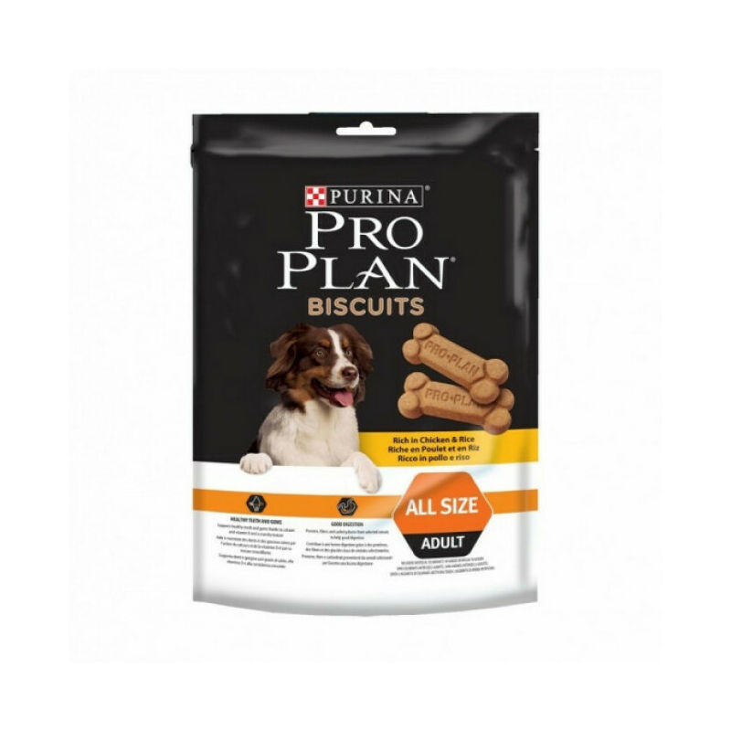 Biscuits Pro Plan pour chiens Poulet et Riz - Sachets 400 g