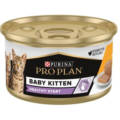Proplan Gatto Baby Kitten Heathy Start Lattina 85gr Mousse Pollo