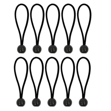 ProPlus 365644 Zeltspanner-Set  Zeltspanner-Set 10 Stück - elastisch 15cm mit Kunststoffball    10 S
