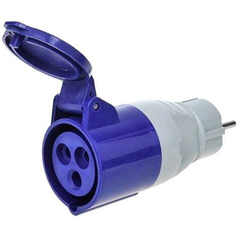 Adaptateur industriel fiche cee 220 blue 1unesa prise universelle