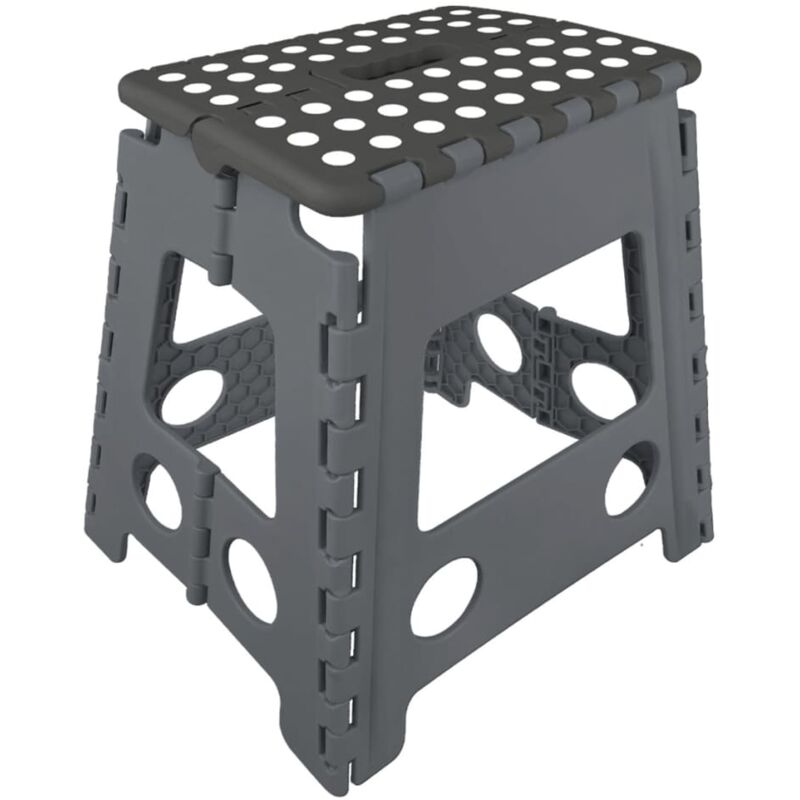 Proplus - Foldable Step Stool for caravan or camping 39.5 cm 770826 Grey