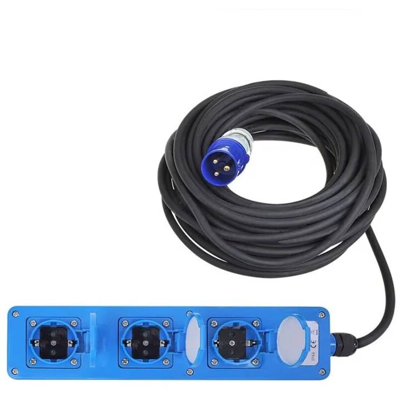 

ProPlus Regleta de 3 enchufes Schuko 10 m