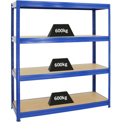 PROREGAL - PREISWERTE QUALITÄT 180x120x60cm Fachlast 600kg Blau