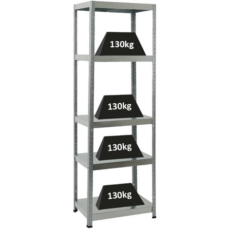 PROREGAL - PREISWERTE QUALITÄT 180x60x40 cm Fachlast 130kg Verzinkt