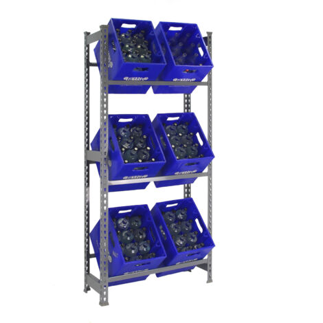 PROREGAL SIMONRACK KIT SIMONBOTTLE 3-1800x800x300 GRAU