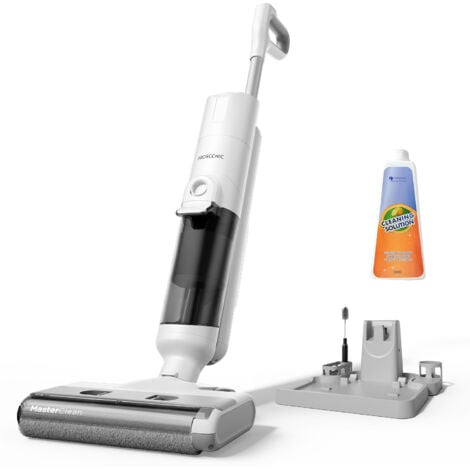 Proscenic F10 Pro Aspirapolvere senza Fili Lavapavimenti Intelligente, Potente Pulizia per Duro Pavimento Secco e Umido, Spazzola Autopulente, Bianco