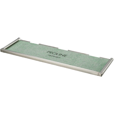 PROSHELF RN mit PRODECOR Q Edelstahl V2A, 11mm, glänzend, 400x130mm