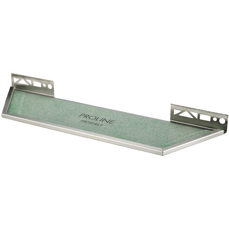 PROSHELF T mit PRODECOR Q Edelstahl V2A, 11mm, verchromt, 525x140 mm