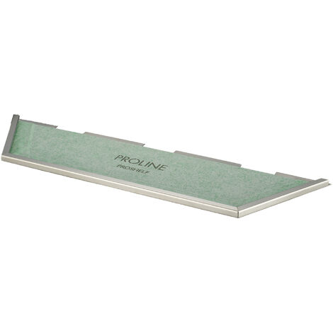 PROSHELF TN mit PRODECOR Q Edelstahl V2A, 11mm, verchromt, 525x140 mm