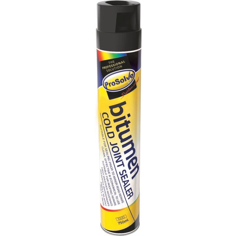 Mm_unverified_brand - Prosolve Bitumen Cold Joint Sealer Aerosol 750ml adhesive tack coat Tarmac & Gutter Sealer - Black