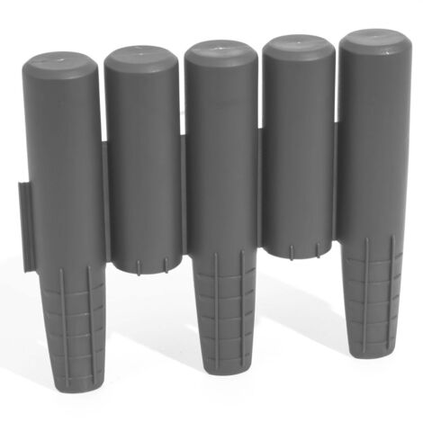 Prosper Plast IPAL5-S443 - Palisade da Giardino, 270 x 24 cm, Colore: Grigio
