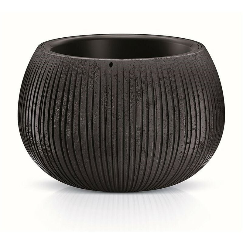 

Prosperplast BETON BOWL de plástico CON depósito en color Cemento negro, 11 (alto) x 14,4 (ancho) x 14,4 (profundo) cms