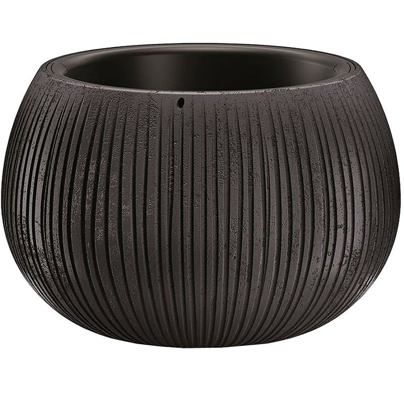 

Prosperplast BETON BOWL de plástico CON depósito en color Cemento negro, 13,6 (alto) x 18 (ancho) x 18 (profundo) cms