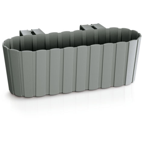 Prosperplast Blumenkasten BOARDEE HOOK Grau 38,3 cm