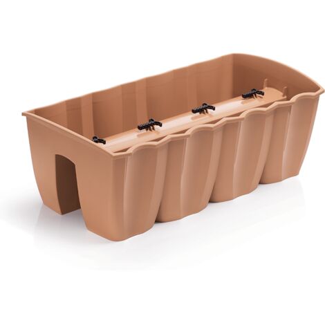 Prosperplast Blumenkasten CROWN Weiß 58 cm