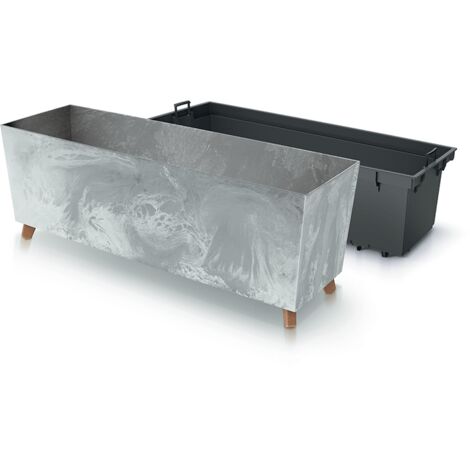 Prosperplast Blumenkasten URBI CASE Betoneffekt N Beton 77 cm