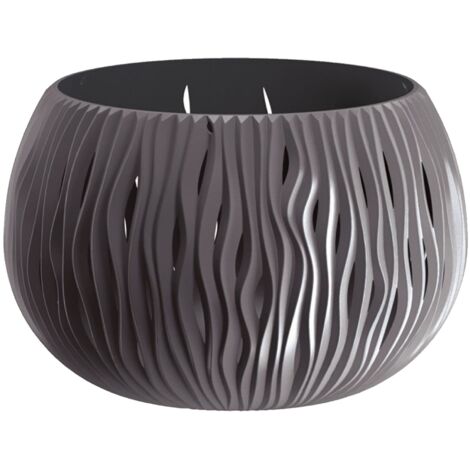 Prosperplast Blumentopf BOWL SANDY Anthrazit 23,8 cm