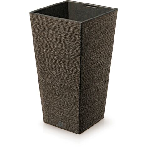 Prosperplast Blumentopf FURU SQUARE Eco Wood Kaffee 20 cm