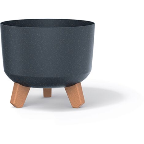 Prosperplast Blumentopf GRACIA Eco Wood Standard Anthrazit 20 cm
