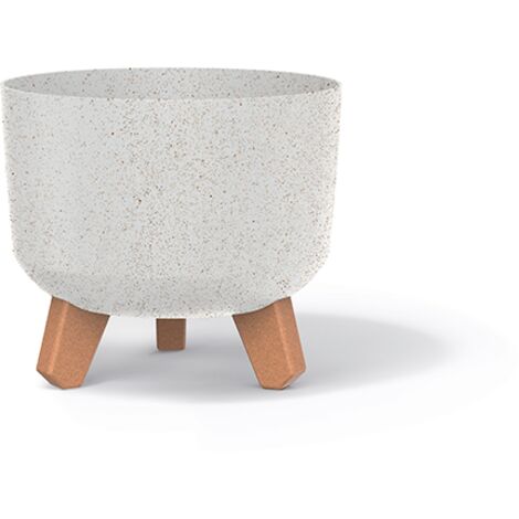 Prosperplast Blumentopf GRACIA Eco Wood Standard Weiß 20 cm
