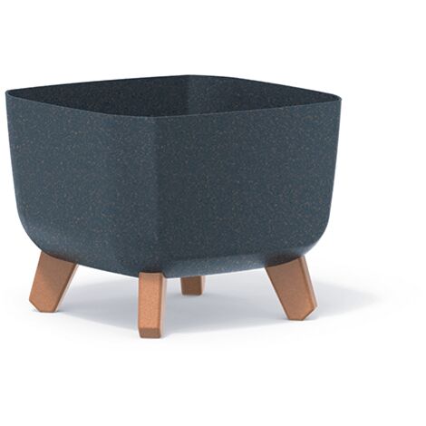 Prosperplast Blumentopf GRACIA SQUARE Eco Wood Anthrazit 24 cm