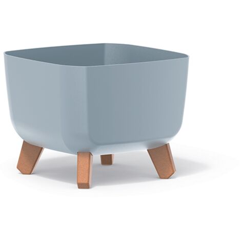 Prosperplast Blumentopf GRACIA SQUARE Hellgrau 24 cm