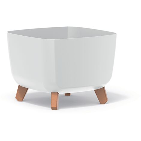 Prosperplast Blumentopf GRACIA SQUARE Weiß 29 cm