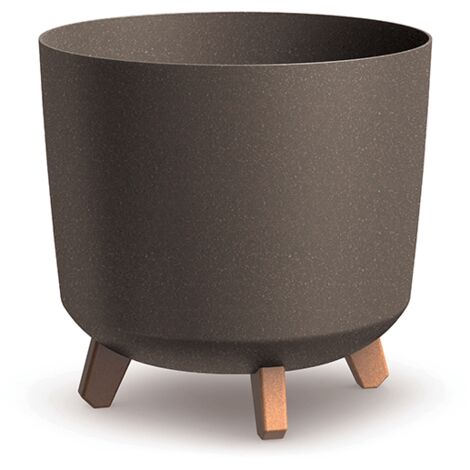 Prosperplast Blumentopf GRACIA TUBUS Eco Wood Kaffee 29,8 cm
