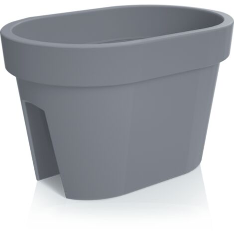 Prosperplast Blumentopf LOFLY RAILING Lang Grau 39,6 cm