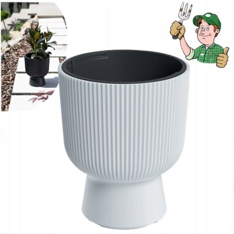 Prosperplast Blumentopf MILLY Weiß 29,8 cm