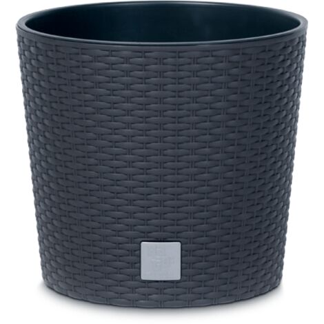 Prosperplast Blumentopf RATO ROUND Anthrazit 30 cm