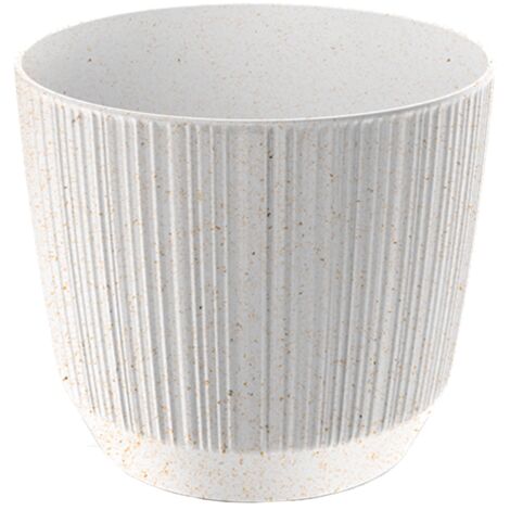 Prosperplast Blumentopf RYFO Eco Wood Weiß 12,6 cm