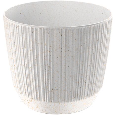 Prosperplast Blumentopf RYFO Eco Wood Weiß 19,5 cm