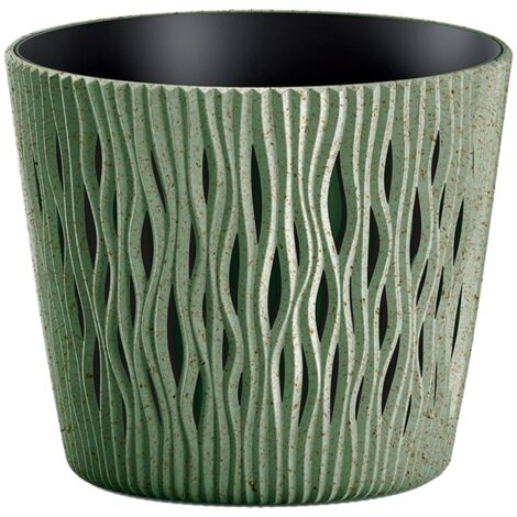 Prosperplast Blumentopf SANDY Rund Grün 12,8 cm